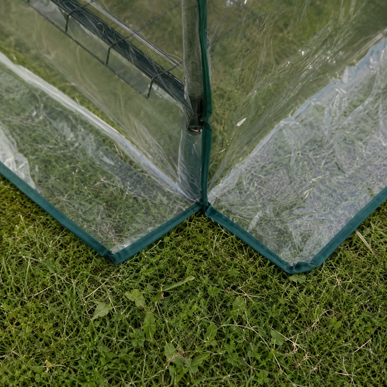 Serre de Jardin Compacte 5 Étagères avec Porte Zippée