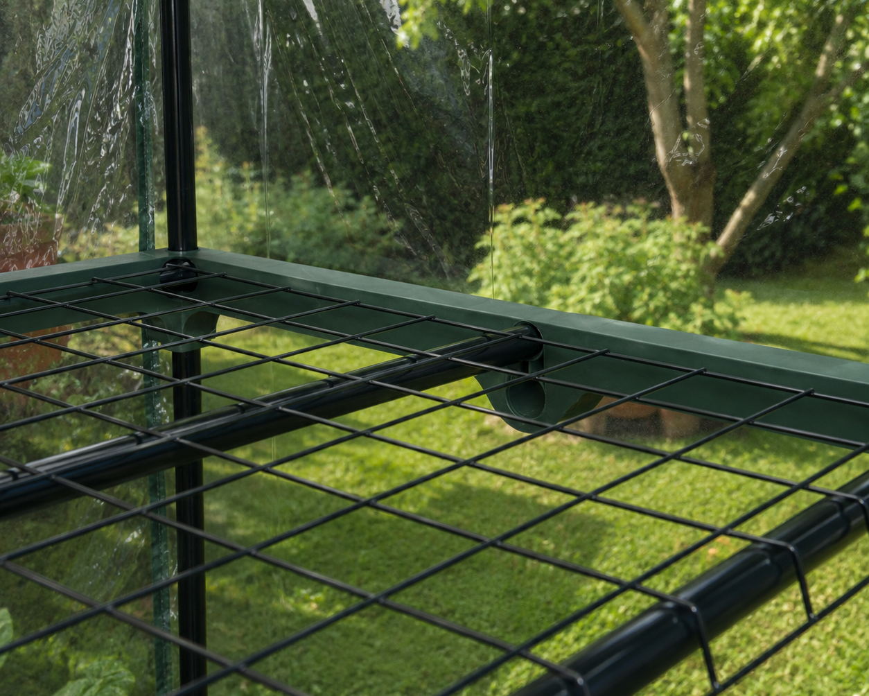 Serre de Jardin Compacte 5 Étagères avec Porte Zippée