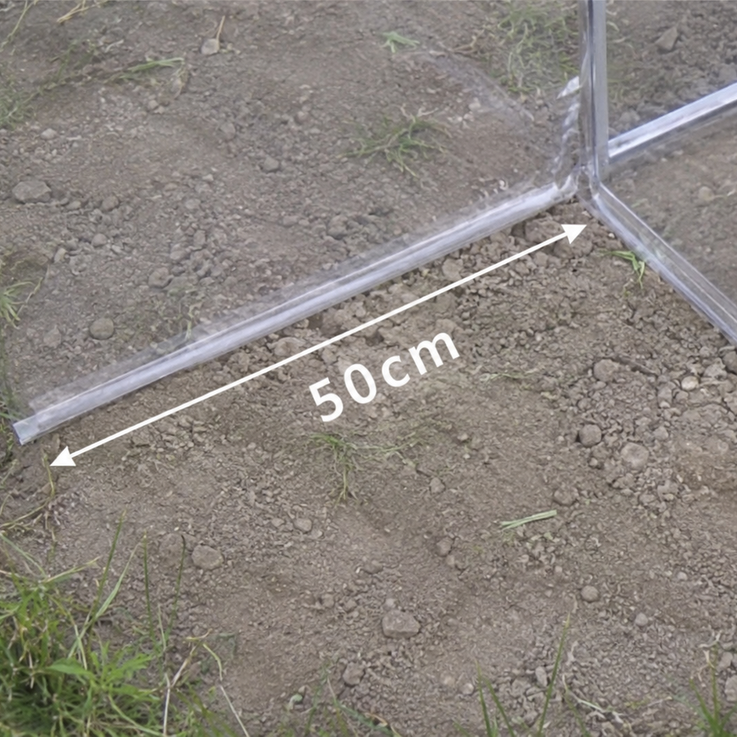 Serre Tunnel de Jardin 12 m² avec Double Porte et Aération Optimisée