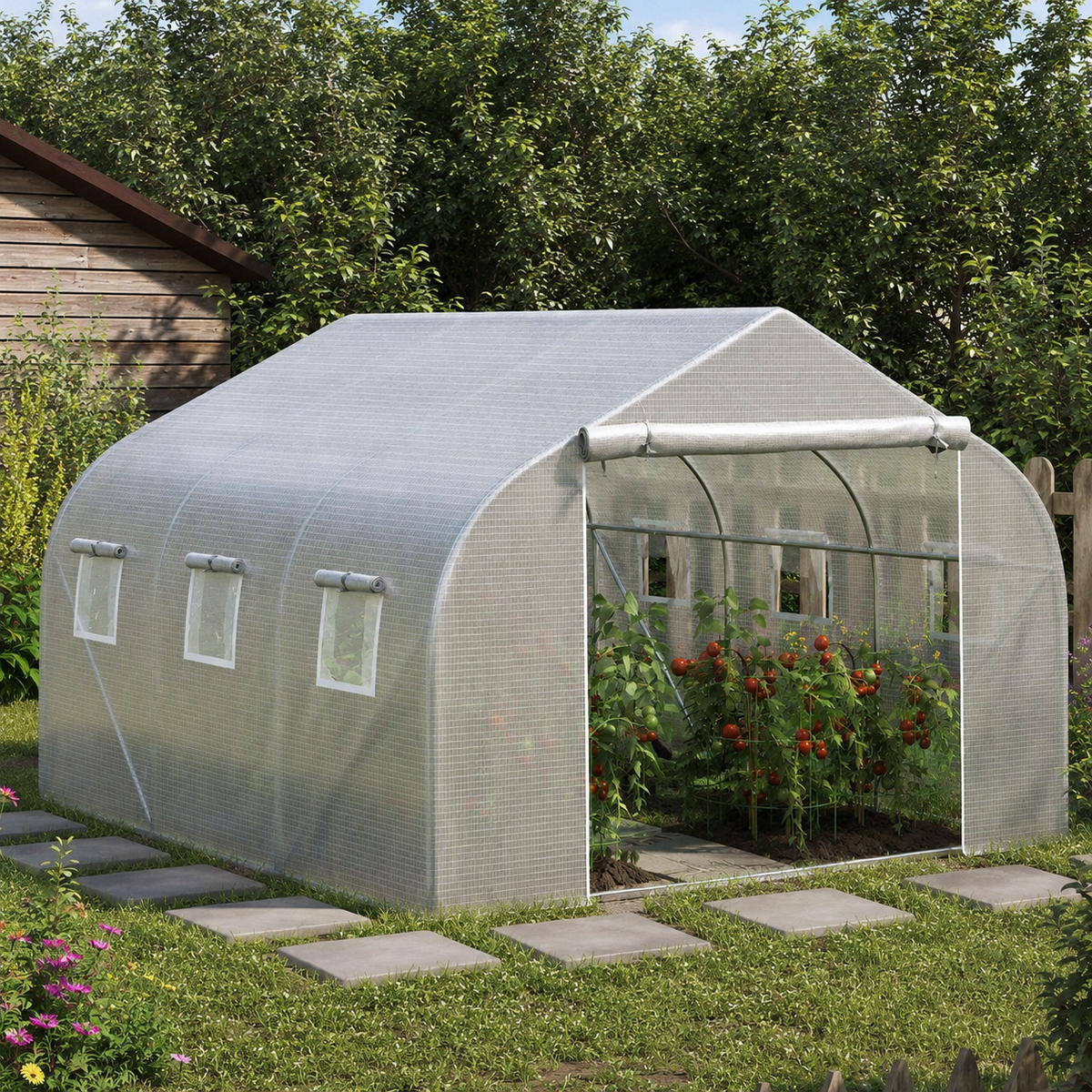 Serre tunnel de jardin 10,5 m² | Jardimaf