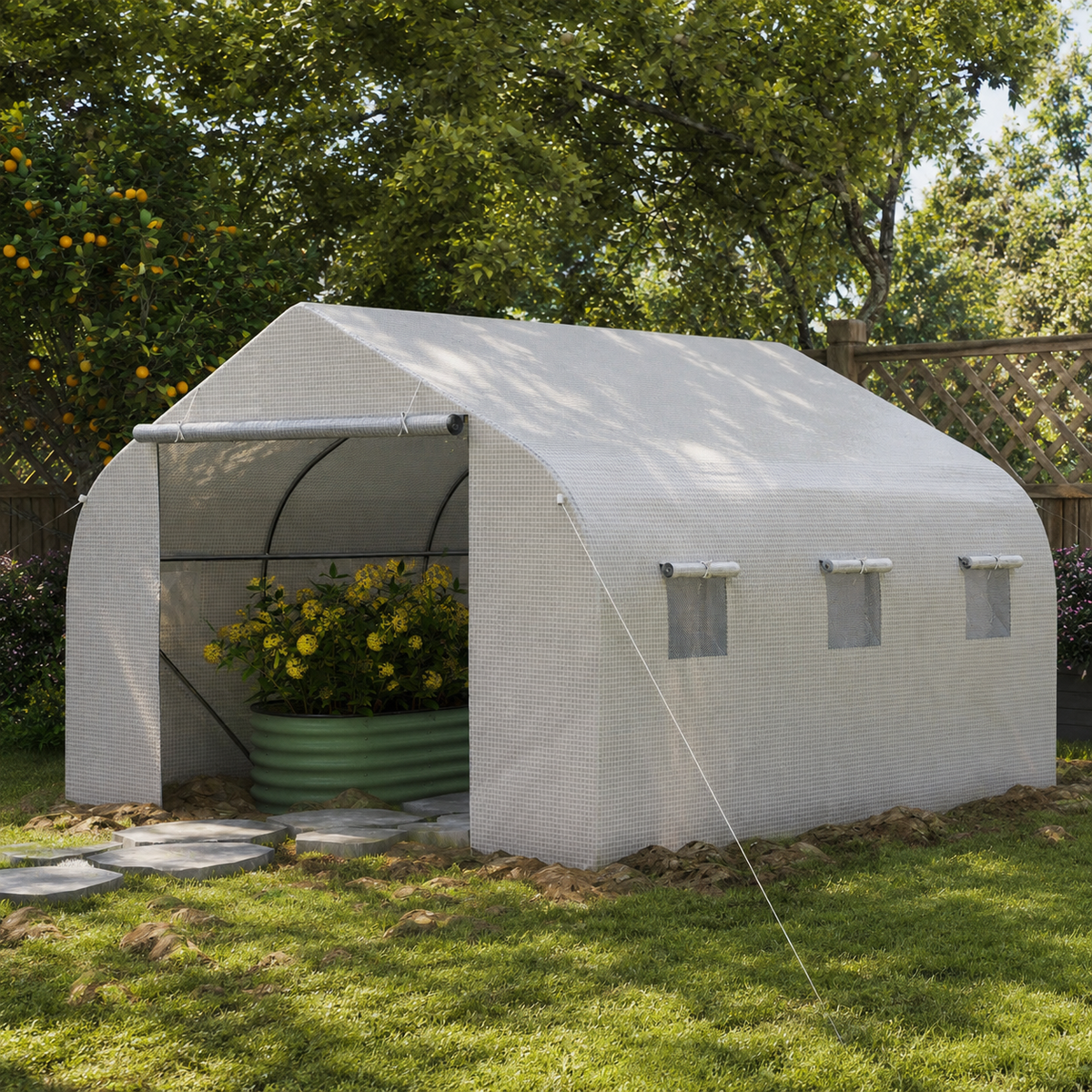 Serre tunnel de jardin 10,5 m² | Jardimaf