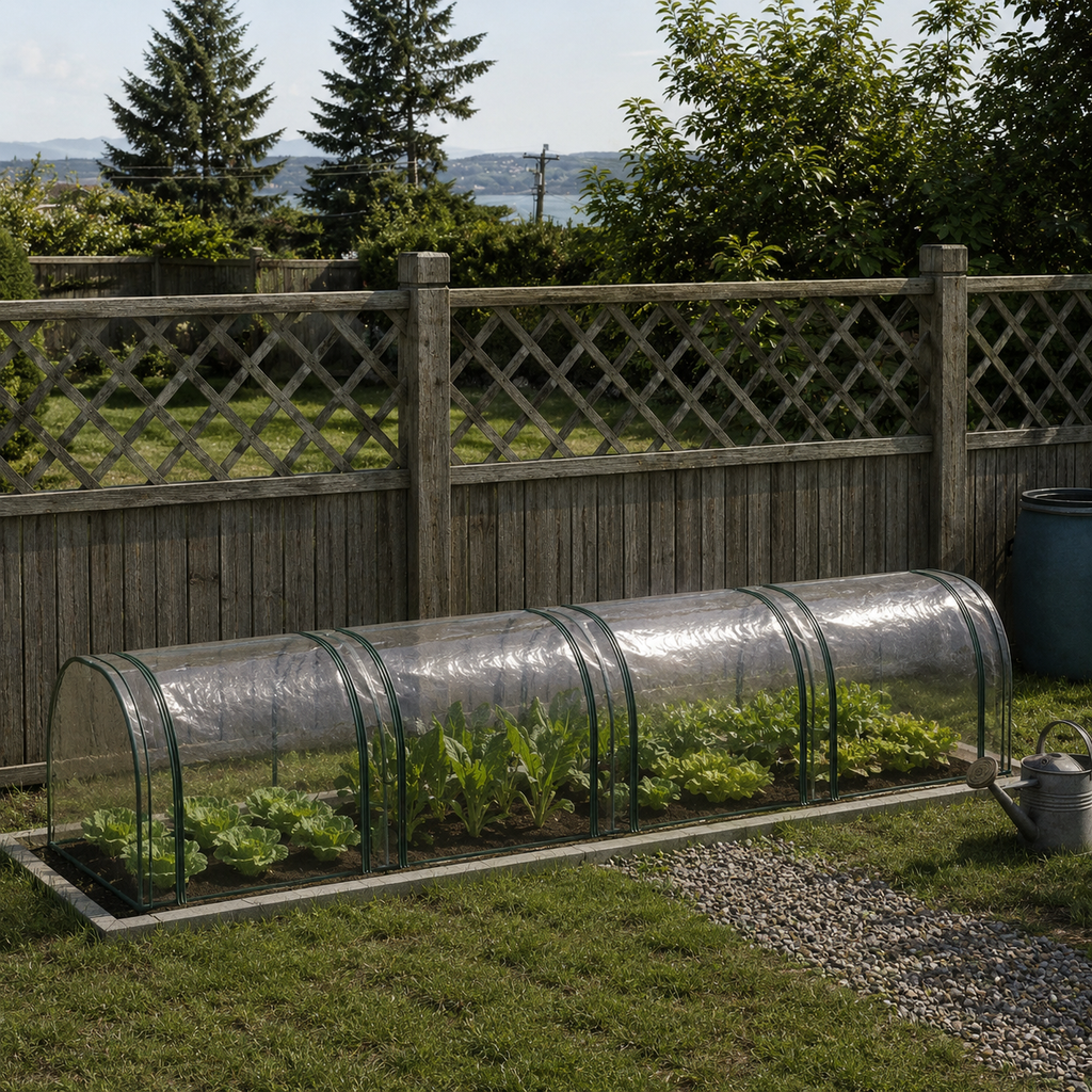 Serre tunnel de jardin avec portes zippées | Jardimaf