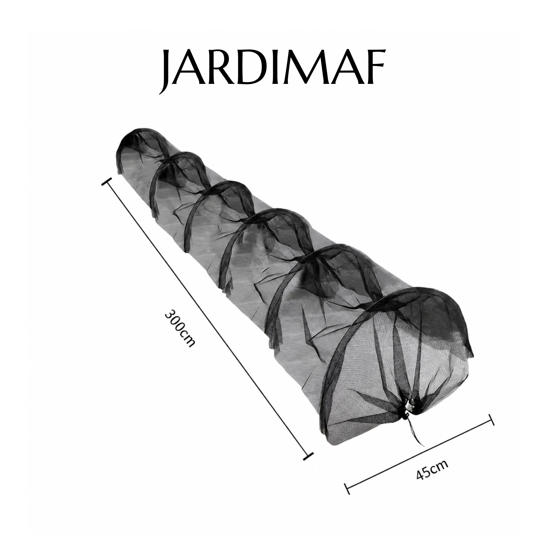 Serre de Jardin Pliable en Maille Noire pour Protection des Cultures