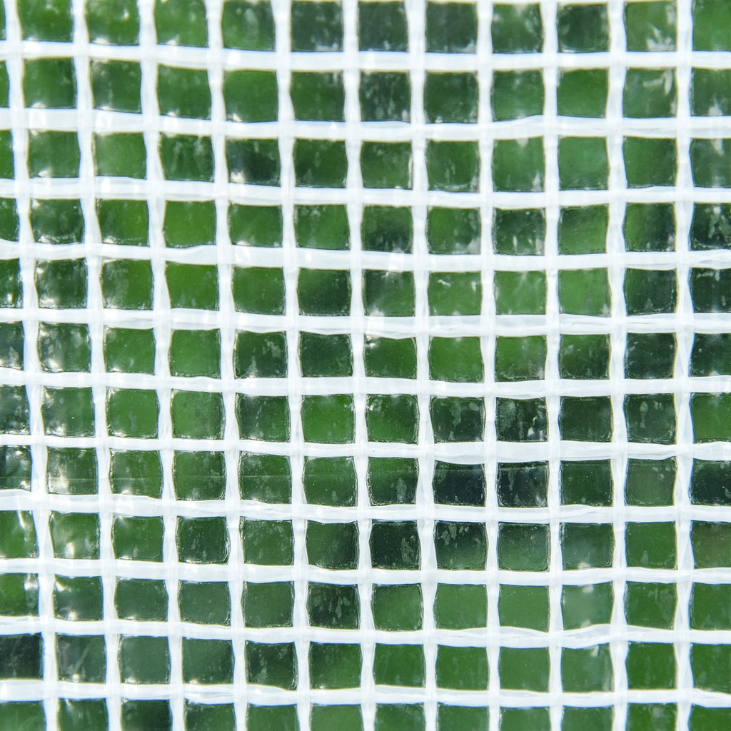Mini Serre Tunnel de Jardin 270 cm avec 3 Fenêtres Zippées