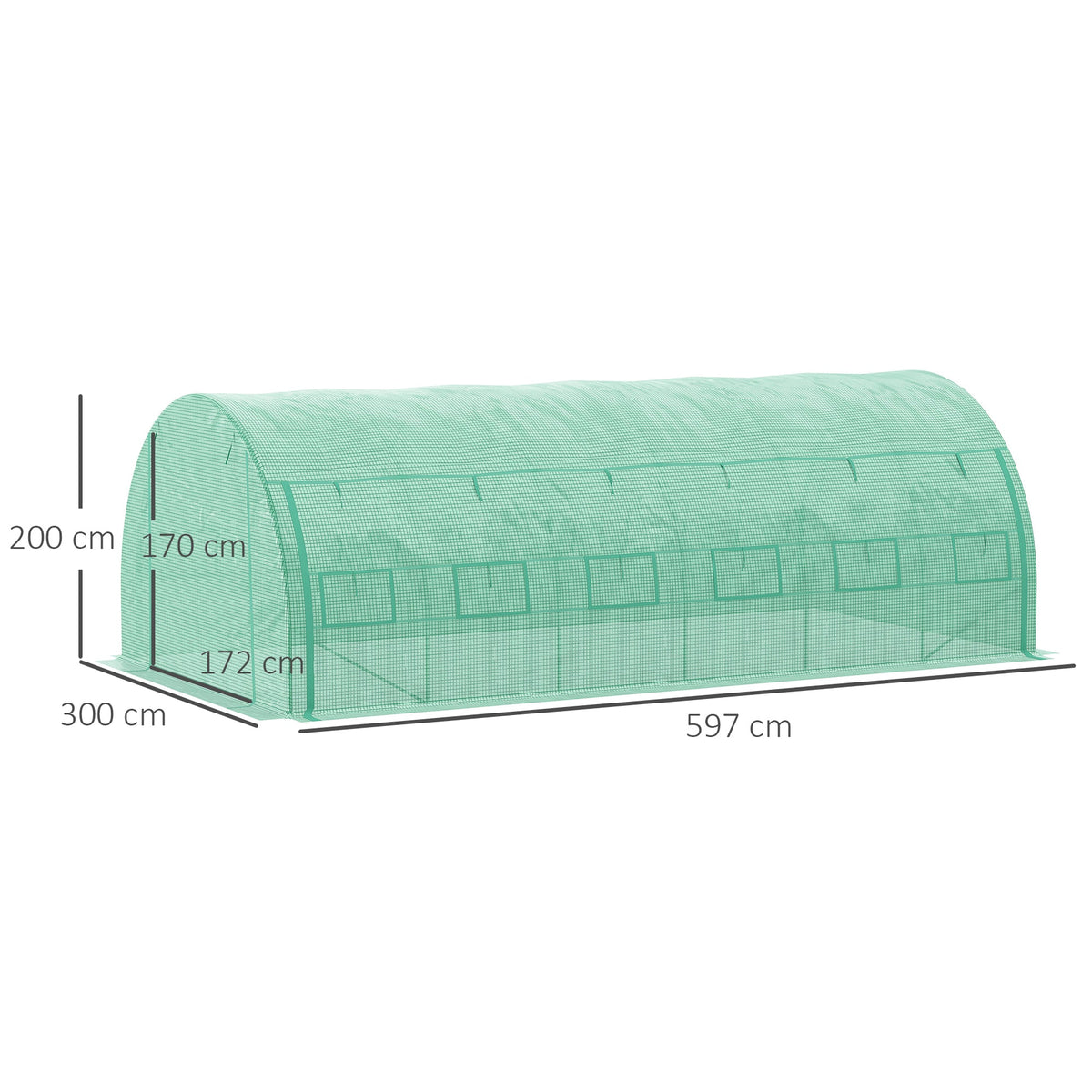 Serre tunnel de jardin 18 m² | Jardimaf