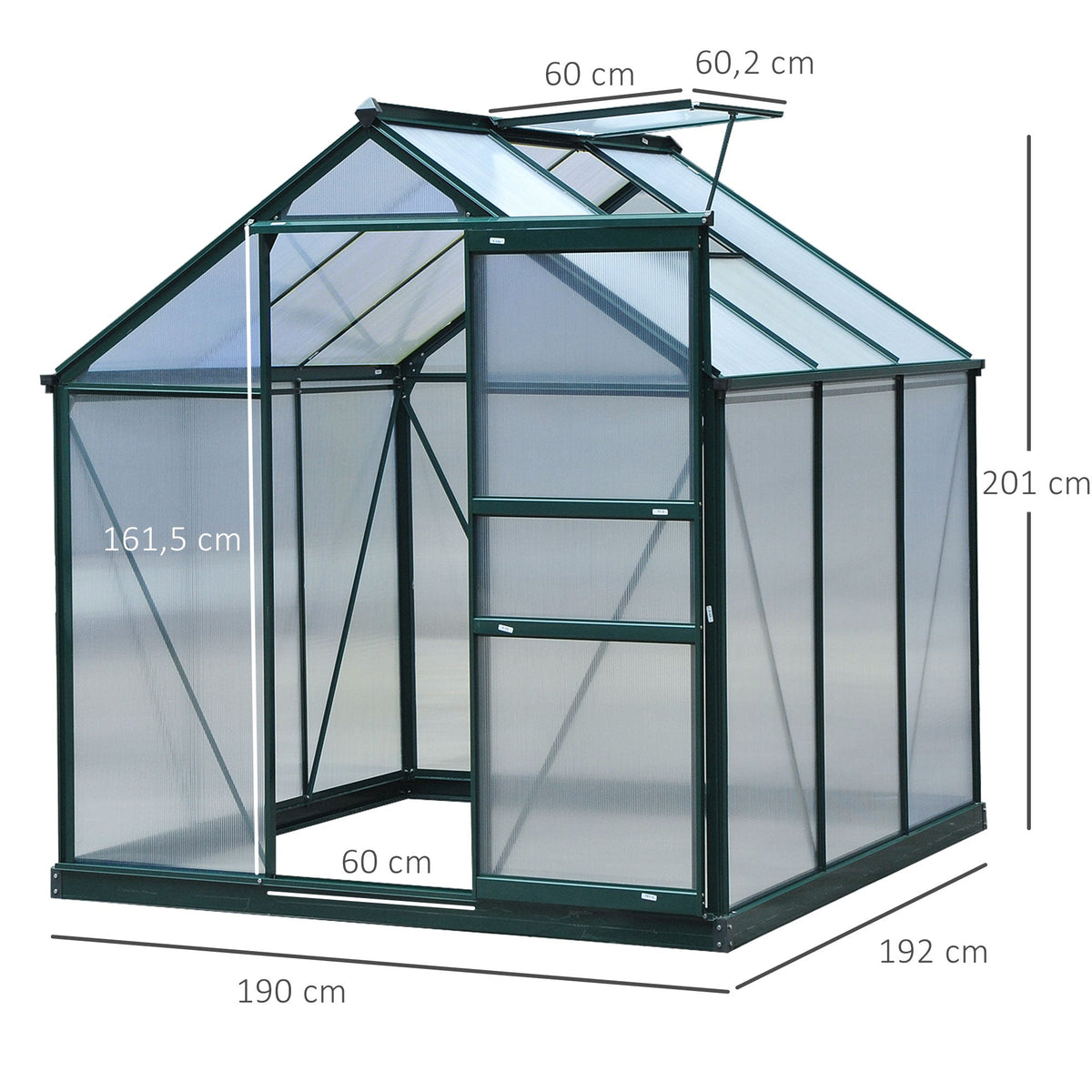 Serre de jardin en polycarbonate | Jardimaf