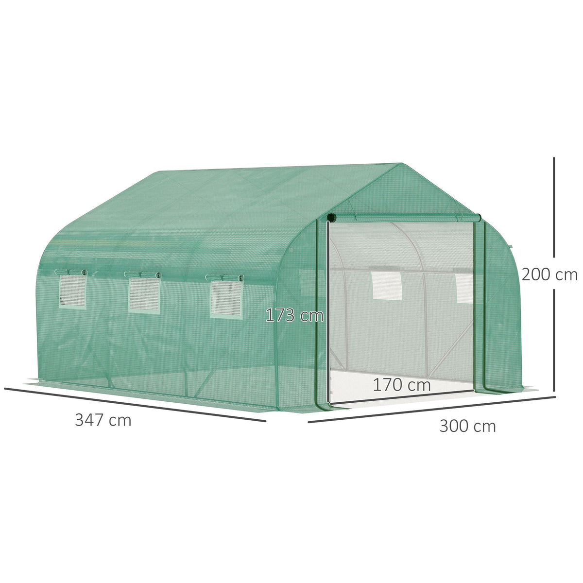 Serre tunnel de jardin 10,41 m² | Jardimaf